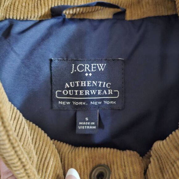 J Crew Authentic Outerwear Navy Puffer Vest Mens Small - Picture 2 of 5